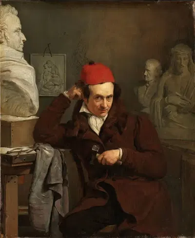 Портрет Луи Ройера by Шарль ван Беверен, 1830 — digital art print download