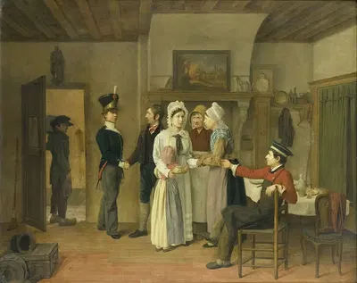 Прощание солдата by Шарль ван Беверен, 1828 — digital art print download