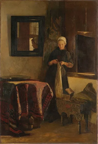 Солнечный уголок by Кристоффель Биссхоп, 1850 - 1888 — digital art print download