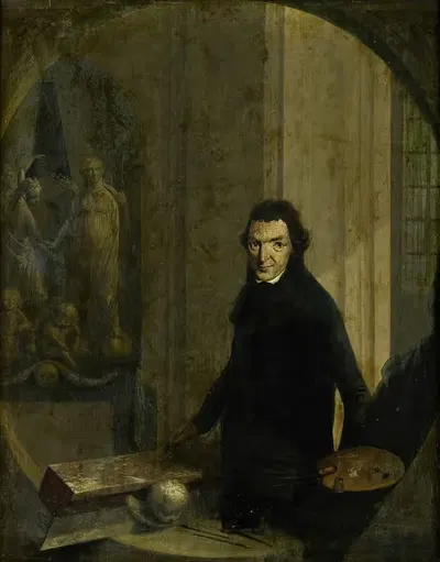Автопортрет by Кристоффель Фредерик Франк, 1800 - 1818 — digital art print download