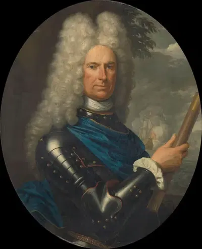 Портрет вице-адмирала Арента ван Бюрена by Кшиштоф Лубенецкий, 1721 — digital art print download