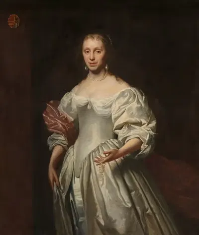 Портрет Корнелии Краен ван Хефтен by Корнелис Йонсон ван Цейлен, 1663 - 1678 — digital art print download
