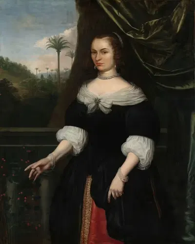Портрет Дины Лемс, жены Яна Валькенбурга by Даниэль Вертанген, c. 1660 — digital art print download
