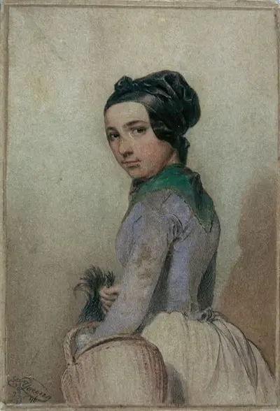 Девица Лизи by Эдуард Янг, 1846 — digital art print download