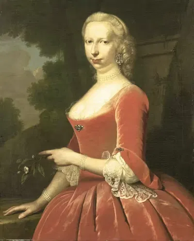 Портрет женщины by Франс ван дер Мейн, 1748 — digital art print download