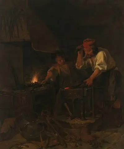 Оружейник by Габриэль Метсу, 1650 - 1660 — digital art print download