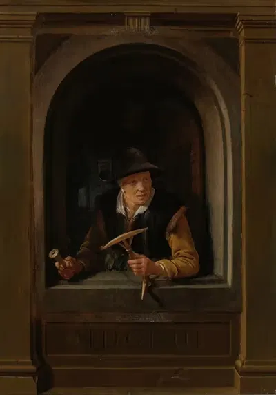 A Fisherman's Wife by Gerrit Dou, 1653 — digital art print download