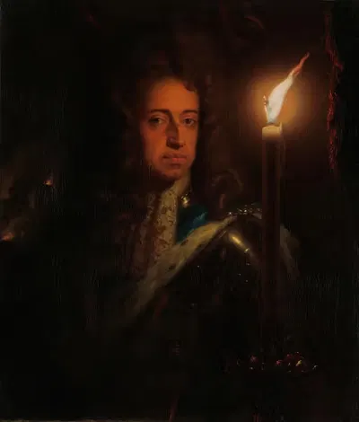 Портрет Вильгельма III (1650-1702), принца Оранского, штатгальтера и с 1689 года короля Англии by Годфрид Шалкен, 1650-1702…