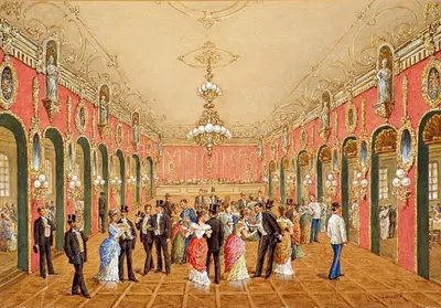 Колизей Шендорфа (Бал в Колизее Швендер) by Густав Зафарек, 1880 — digital art print download