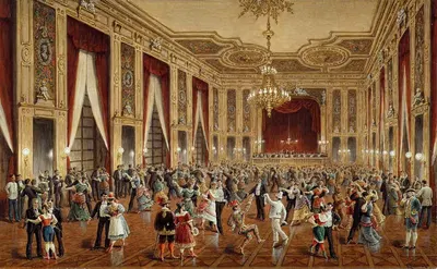 Маскарад в Колизее Швендера by Густав Зафарек, 1880 — digital art print download