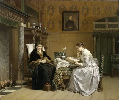 Sunday Morning by Hendrik Jacobus Scholten, 1865 - 1868 — digital art print download