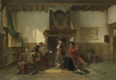 Солдаты в комнате охраны by Герман Фредерик Карел Тен Кейт, 1865 - 1867 — digital art print download