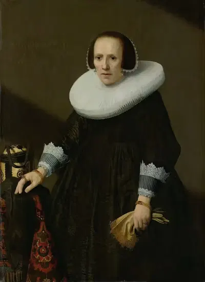 Портрет Гертруды Реал, жены Филипса Денижа by Хюйг Питерсз Воскуйл, 1640 — digital art print download
