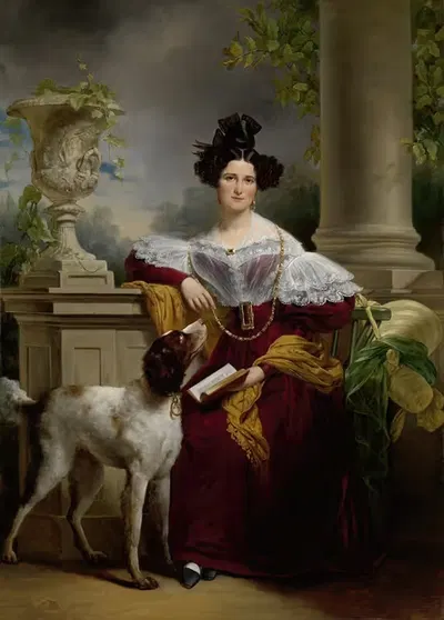 Портрет Алиды Кристины Ассинк by Ян Адам Крусеман, 1833 — digital art print download