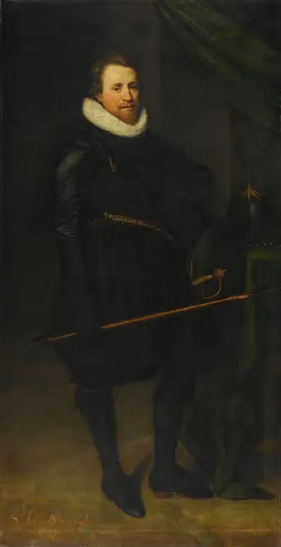 Портрет сэра Джона Барроуза (1587-1627) by Ян Антонисз ван Равестейн, 1587-1627 — digital art print download