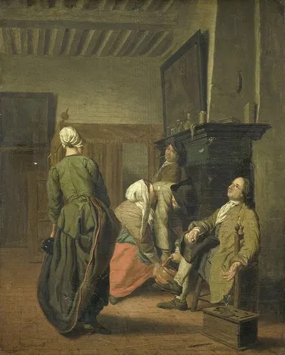 Веселая компания by Ян Иосиф Хореманс Младший, 1740 - 1760 — digital art print download