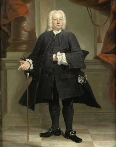 Портрет мужчины by Ян Мауриц Квинкхард, 1744 — digital art print download
