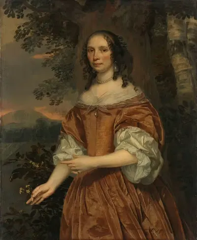 Мария де Витте Франсуа (род. 1616). Жена Йохана ван Бомонта by Ян Мийтенс, 1661 — digital art print download