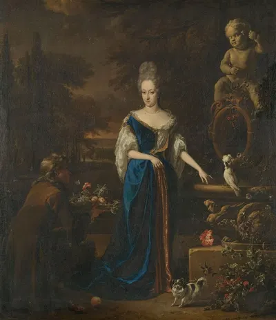 Портрет Марии Корнелис, жены Сильвестра ван Тонгера by Ян Вейникс, 1680 - 1719 — digital art print download