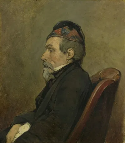 Portrait of Johan-Hendrick-Louis Meyer, Marine Painter by Jan Weissenbruch, 1850 - 1866 — digital art print download