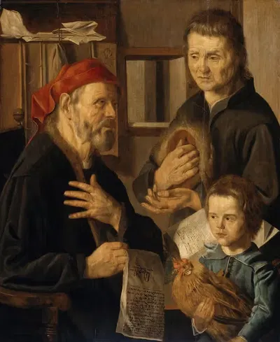 Офис управляющего (Офис нотариуса) by Ян Вутерсз Степ, c. 1636 — digital art print download