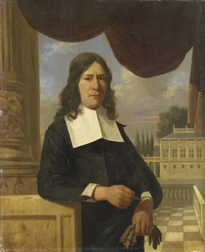 Николаес Эйхельберг (ум. 1699). Haarlem купец, муж Хелены ван дер Шалке by Йоб Адриансз Беркхейде, 1667 — digital art print…