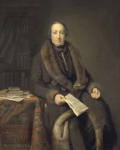 Питер Арнольд Дидерихс (1804-74). Книготорговец в Амстердаме и основатель Algemeen Handelsblad в 1828 году by Иоганн Георг…