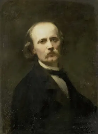 Автопортрет by Иоганн Георг Шварце, 1869 — digital art print download