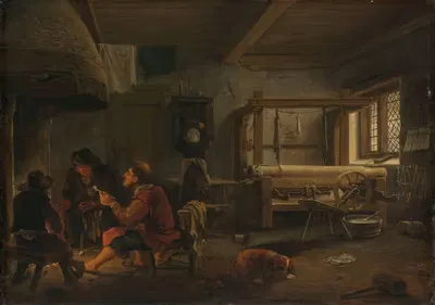 Мастерская ткача by Иоганнес Дирксз. ван Оуденрогге, 1652 — digital art print download