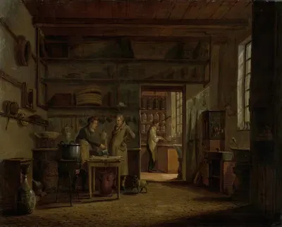 Дистиллерия аптекаря А. д'Эйли by Иоганнес Ельгерхейс, 1818 — digital art print download