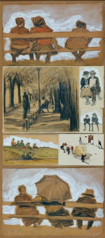 Исследования из парка by Йозеф Вавра — digital art print download