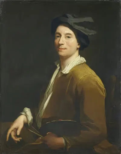 Portrait of a Painter, probably a Self Portrait by Krzysztof Lubieniecki, 1690 - 1729 — digital art print download