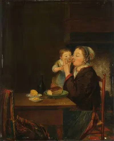 Мать и ее ребенок by Луи Бернар Коклерс, 1794 — digital art print download