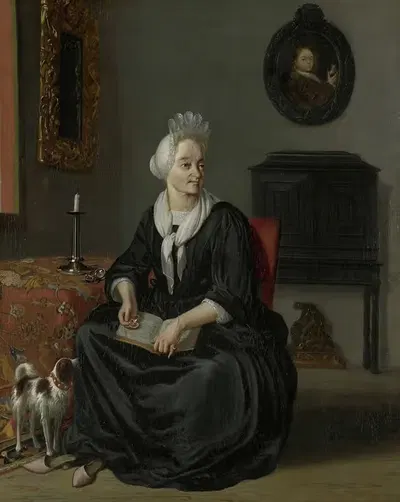 Анна де Хохе (1645-1717). Четвертая жена художника by Людольф Бахуизен, 1645-1717 — digital art print download