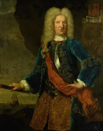 Portrait of François van Aerssen, Lord of Sommelsdijk, Vice-Admiral of Holland and West-Friesland by Mattheus Verheyden,…
