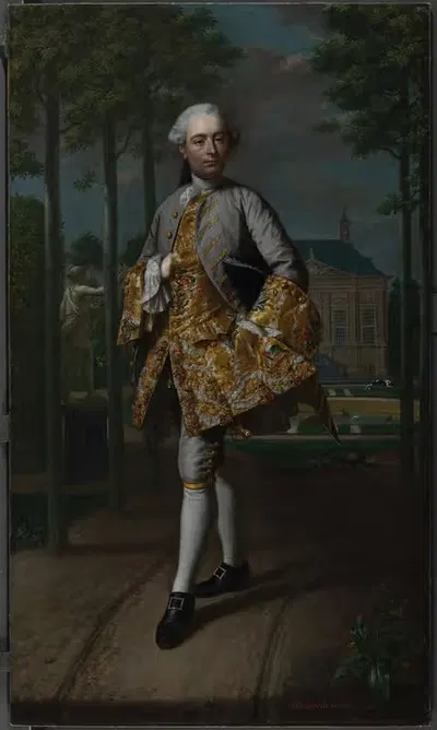 Portrait of Gerard Cornelis van Riebeeck by Mattheus Verheyden, c. 1755 — digital art print download