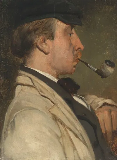Portrait of Ludwig Casimir ('Louis') Sierig (1834-1919), Painter by Matthijs Maris, 1834-1919 — digital art print download