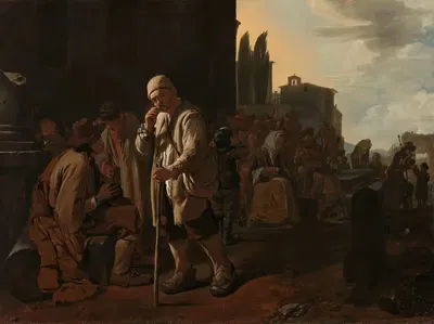Кормление голодных by Майкл Свиртс, 1646 - 1649 — digital art print download