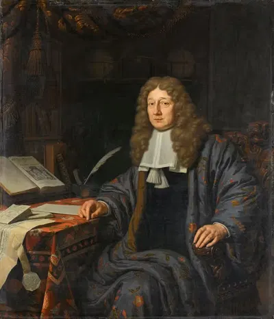 Портрет Иоганна Худде (1628-1704), бургомистра Амстердама by Михиел Ван Муссхер, 1628-1704 — digital art print download