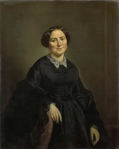 Johanna Christina Beelenkamp (1820-90). Wife of Cornelis Outshoorn by Moritz Calisch, 1850 - 1870 — digital art print…
