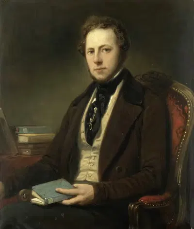 Портрет мужчины, возможно, Петруса Августа де Женестета (1829-1861) by Николас Пиенеман, 1829-1861 — digital art print…