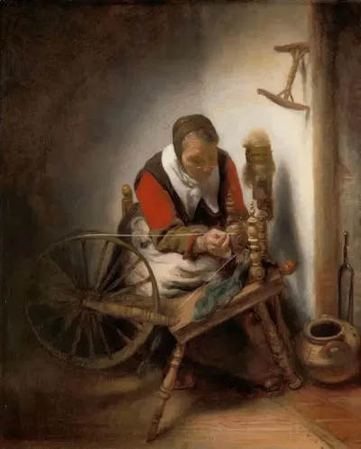Девица by Николаес Маес, 1652 - 1662 — digital art print download