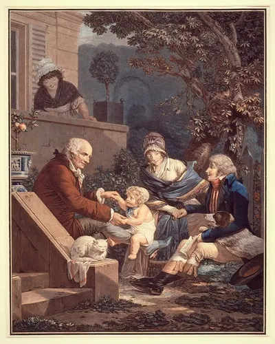 Отцовские удовольствия by Филибер-Луи Дебюкур — digital art print download