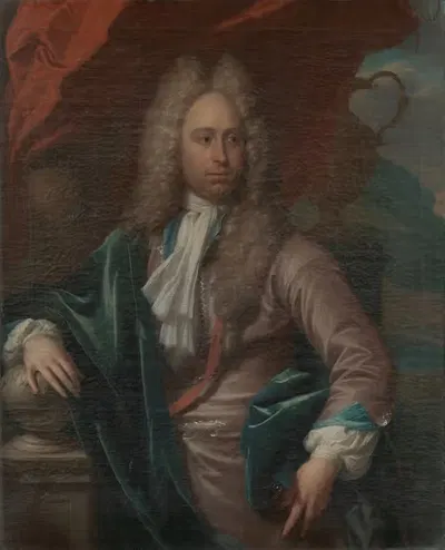 Portrait of Caspar Adriaen Parduyn (1685-1735), Bailiff of Middelburg by Philip van Dijk, 1685-1735 — digital art print…