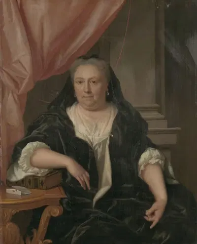 Portrait of Maria van Citters (1684-1752), Wife of Caspar Adriaen Parduyn by Philip van Dijk, 1684-1752 — digital art print…