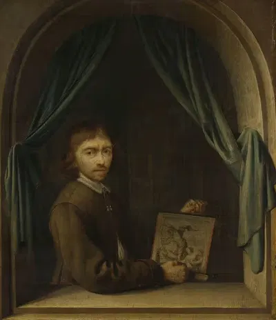 Портрет художника by Питер Корнелис ван Эгмонт, c. 1655 — digital art print download