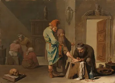 Операция на ноге by Питер Янсз. Кваст, 1630 - 1647 — digital art print download