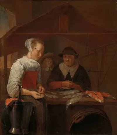 Рыбачка by Квирийн Ван Бреекеленкам, 1650 - 1670 — digital art print download