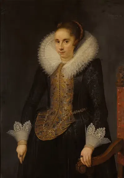 Portrait of Catharina Fourmenois (1598-1665) by Salomon Mesdach, 1598-1665 — digital art print download