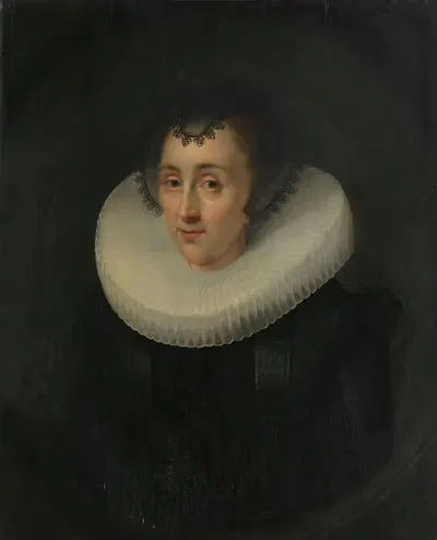 Portrait of Hortensia del Prado by Salomon Mesdach, c. 1625 — digital art print download